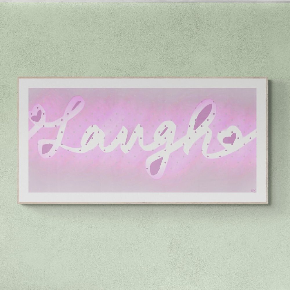 Laugh | word art | Modern Wall Art Decor | Minimalist Digital Print